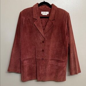 Margaret Godfrey 100% Suede Leather Jacket